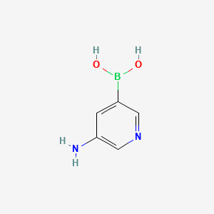 5-aminopyridin-3-ylboronicacid structure, CAS 1169748-84-8