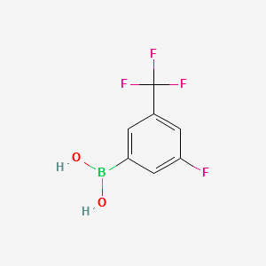 3-Fluoro-5-trifluoromethylphenylboronicacid structure, CAS 159020-59-4