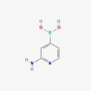 2-aminopyridin-4-ylboronicacid structure, CAS 903513-62-2