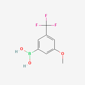 3-Methoxy-5-(trifluoromethyl)phenylboronicacid structure, CAS 871332-97-7