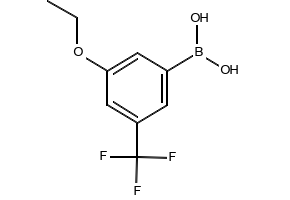 3-Ethoxy-5-(trifluoromethyl)phenylboronicacid structure, CAS 871332-96-6