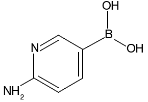 6-aminopyridin-3-ylboronicacid structure, CAS 851524-96-4