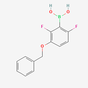 3-(Benzyloxy)-2,6-difluorophenylboronicacid structure, CAS 870718-07-3