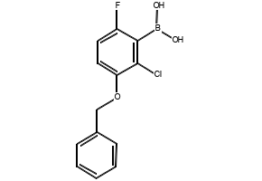 3-Benzyloxy-2-chloro-6-fluorophenylboronicacid structure, CAS 957062-67-8