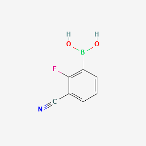 3-Cyano-2-fluorophenylboronicacid structure, CAS 957121-05-0