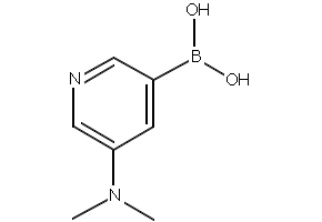 5-(dimethylamino)pyridin-3-ylboronicacid structure, CAS 1018680-09-5