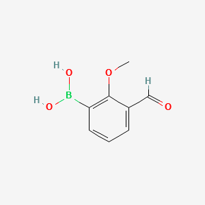 3-Formyl-2-methoxyphenylboronicacid structure, CAS 480424-49-5