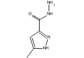 5-Methyl-1H-pyrazole-3-carboxylicacidhydrazide structure, CAS 40535-14-6