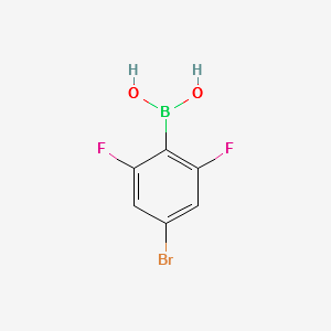 4-Bromo-2,6-difluorophenylboronicacid structure, CAS 352535-81-0