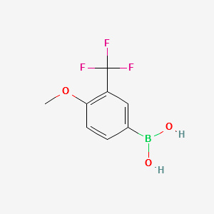 4-Methoxy-3-trifluoromethylphenylboronicacid structure, CAS 149507-36-8