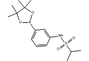 N-(5-(4,4,5,5-tetramethyl-1,3,2-dioxaborolan-2-yl)pyridin-3-yl)propane-2-sulfonamide structure, CAS 1083326-57-1