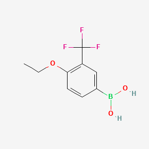 4-Ethoxy-3-trifluoromethylphenylboronicacid structure, CAS 871329-83-8