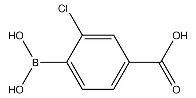 4-Carboxy-2-fluorophenylboronicacid structure, CAS 851335-09-6