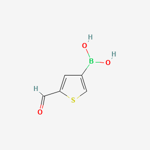 2-Formylthiophene-4-boronicacid structure, CAS 175592-59-3