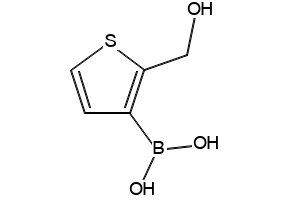 3-(hydroxymethyl)thiophen-2-yl-2-boronicacid structure, CAS 222840-73-5
