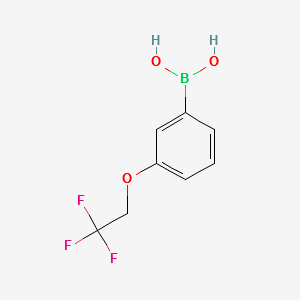 3-(2,2,2-Trifluoroethoxy)phenylboronicacid structure, CAS 850593-08-7