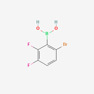 2-Bromo-5,6-difluorophenylboronicacid structure, CAS 870718-10-8