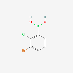 3-Bromo-2-chlorophenylboronicacid structure, CAS 352535-98-9