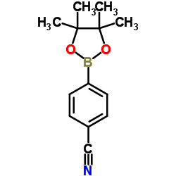 4-(4,4,5,5-tetramethyl-1,3,2-dioxaborolan-2-yl)benzonitrile structure, CAS 171364-82-2