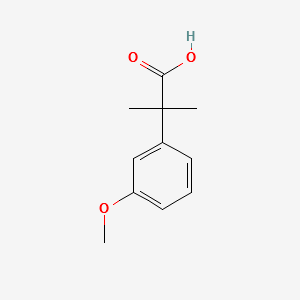 2-(3-Methoxy-phenyl)-2-methyl-propionicacid structure, CAS 17653-94-0