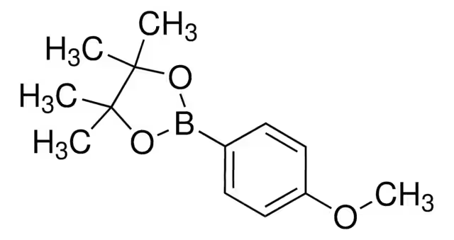 2-(4-methoxyphenyl)-4,4,5,5-tetramethyl-1,3,2-dioxaborolane structure, CAS 171364-79-7