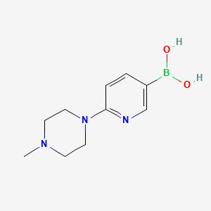 6-(4-methylpiperazin-1-yl)pyridin-3-ylboronicacid structure, CAS 936353-84-3