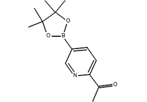 1-(5-(4,4,5,5-tetramethyl-1,3,2-dioxaborolan-2-yl)pyridin-2-yl)ethanone structure, CAS 741709-59-1