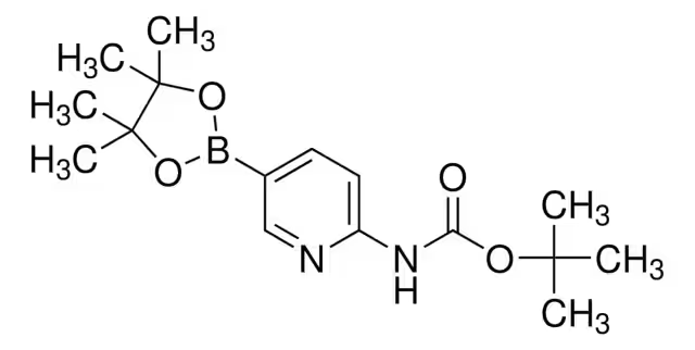tert-butyl5-(4,4,5,5-tetramethyl-1,3,2-dioxaborolan-2-yl)pyridin-2-ylcarbamate structure, CAS 910462-31-6