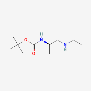 (R)-tert-butyl1-(ethylamino)propan-2-ylcarbamate structure, CAS 869901-70-2