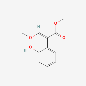 (Z)-methyl2-(2-hydroxyphenyl)-3-methoxyacrylate structure, CAS 125808-20-0