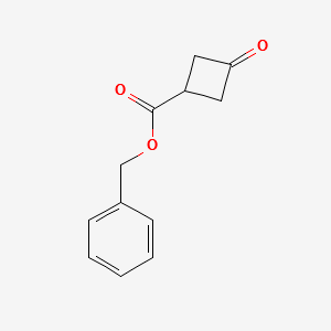 benzyl3-oxocyclobutanecarboxylate structure, CAS 198995-91-4