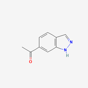 1-(1H-indazol-6-yl)ethanone structure, CAS 189559-85-1