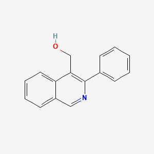 (3-phenylisoquinolin-4-yl)methanol structure, CAS 385416-19-3