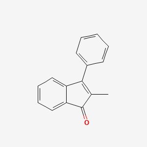 2-methyl-3-phenyl-1H-inden-1-one structure, CAS 13304-52-4