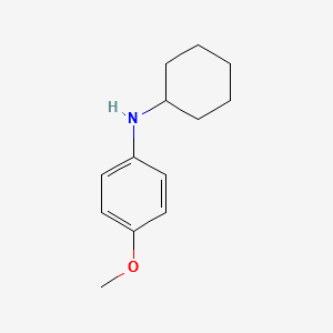 N-cyclohexyl-4-methoxyaniline structure, CAS 780-02-9