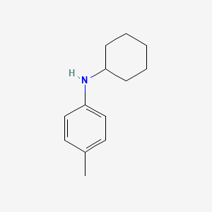 N-cyclohexyl-4-methylaniline structure, CAS 10386-93-3