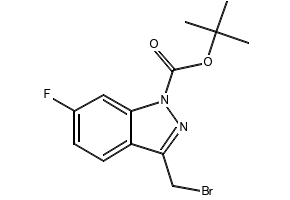 tert-butyl6-fluoro-3-methyl-1H-indazole-1-carboxylate structure, CAS 174180-43-9