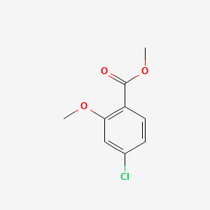 4-Chloro-2-methoxy-benzoicacidmethylester structure, CAS 78955-90-5