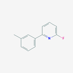 2-fluoro-6-m-tolylpyridine structure, CAS 1245650-01-4