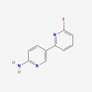 6-fluoro-2,3‘-bipyridin-6‘-amine structure, CAS 1177269-58-7