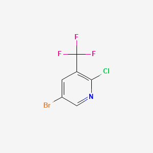 5-bromo-2-chloro-3-(trifluoromethyl)pyridine structure, CAS 211122-40-6