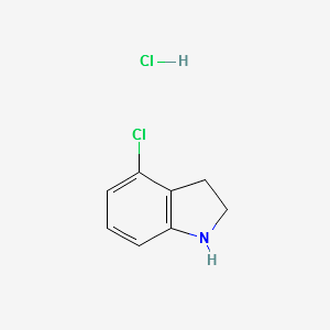 4-Chloro-2,3-dihydro-1H-indolehydrochloride structure, CAS 1251023-48-9