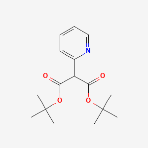 2-Pyridin-2-ylmalonicaciddi-tert-butylester structure, CAS 1104643-39-1