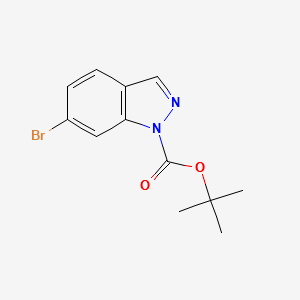 tert-butyl6-bromo-1H-indazole-1-carboxylate structure, CAS 877264-77-2