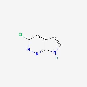 3-chloro-7H-pyrrolo[2,3-c]pyridazine structure, CAS 1207625-18-0