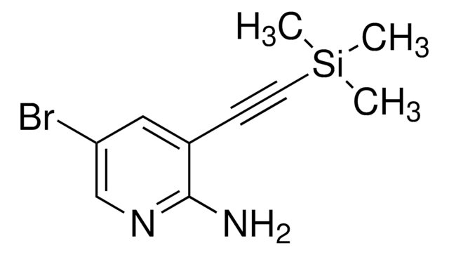 5-bromo-3-((trimethylsilyl)ethynyl)pyridin-2-amine structure, CAS 905966-34-9