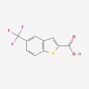 5-(trifluoromethyl)benzo[b]thiophene-2-carboxylicacid structure, CAS 244126-64-5