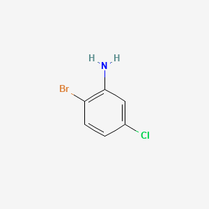 2-bromo-5-chloroaniline structure, CAS 823-57-4