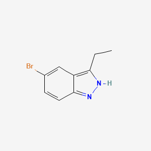 5-bromo-3-ethyl-1H-indazole structure, CAS 864774-67-4