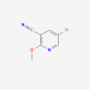 5-bromo-2-methoxynicotinonitrile structure, CAS 941294-54-8